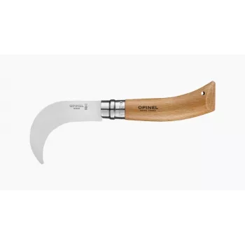 Opinel No. 10 dārza nazis ar āķveida asmeni, izliekts asmens