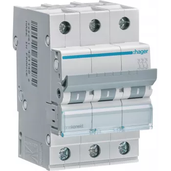 Hager MBN320E MCB 3-Pole 20A Curve B 6kA Automātiskais slēdzis