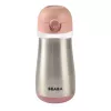 Beaba 350ml Nerūsējošā tērauda pudele Pink