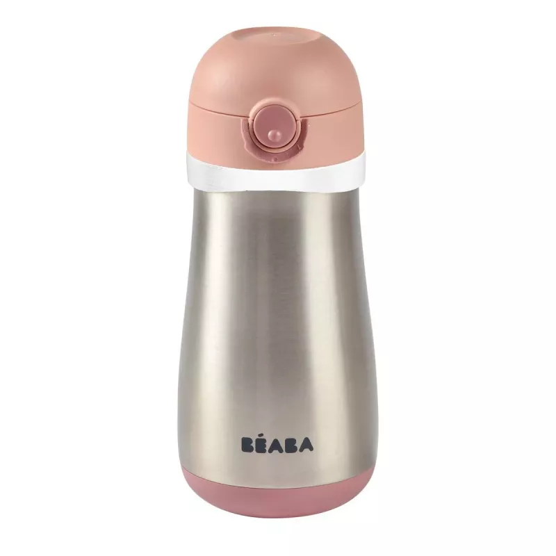 Beaba 350ml Nerūsējošā tērauda pudele Pink