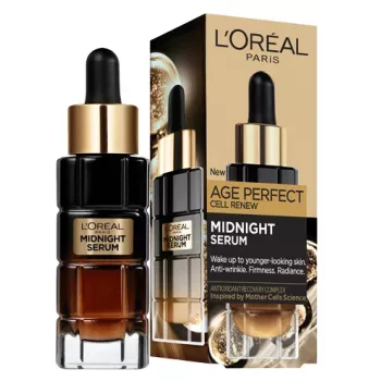 L'Oreal Age Perfect Cell Renew Midnight Serum serums pret grumbām 30 ml
