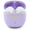 GUESS Glossy Gold Line Classic TWS Earbuds - Purple