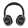 Guess Bluetooth Over-Ear Headphones ENC Rectangle Metal Script Black