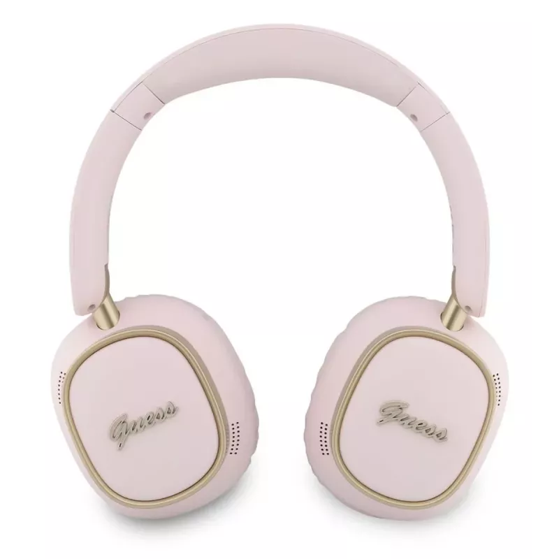 Guess Bluetooth Over-Ear Headphones ENCRectangle Metal Script Pink