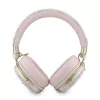 Guess Over-Ear Bluetooth Headphones ENC Metal 4G Script Logo Pink