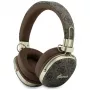 Guess GUE005462 Bluetooth austiņas ar ENC, metāla dizains, 4G Script Logo, brūnas