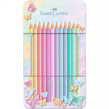 Faber-Castell Sparkle Krāsu Zīmuļu Komplekts - 20 Krāsas Metāla Kārbā