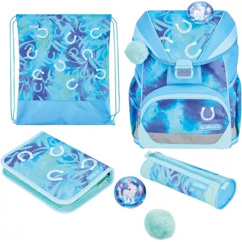 Herlitz UltraLight XL Plus Lucky Horse School Satchel Set
