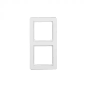 Berker Q.1 2-Gang Frame Polar White Velvet