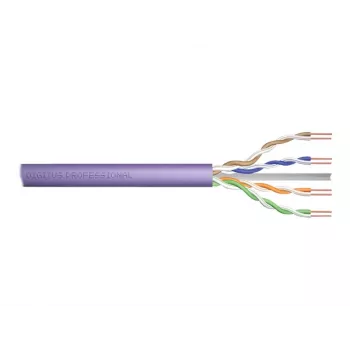 DIGITUS Cat.6 U/UTP B2ca Installation Cable, AWG23/1, LSOH, 500m, Purple, Reel