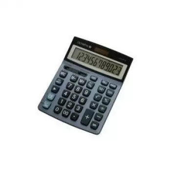 Olympia LCD 6112 Desktop Calculator - 12 Digits - 1 Line - Black/Silver
