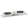 EFB-Elektronik BASIC Fan Unit 2-fold, incl. Thermostat, RAL 9005 Plug & Play, for Wall Enclosure IP55