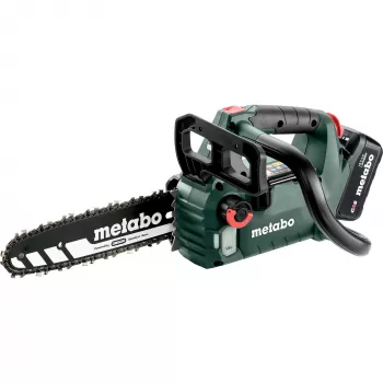 METABO MS 18 LTX BL 25 (601595900) SET Bezvadu ķēdes zāģis (Zaļš/Melns, Li-Ion Akumulators 4.0Ah 18V)