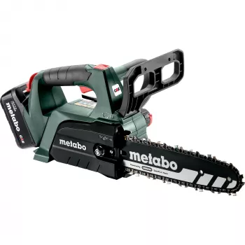 METABO MS 18 LTX BL 25 (601595900) SET Bezvadu ķēdes zāģis (Zaļš/Melns, Li-Ion Akumulators 4.0Ah 18V)