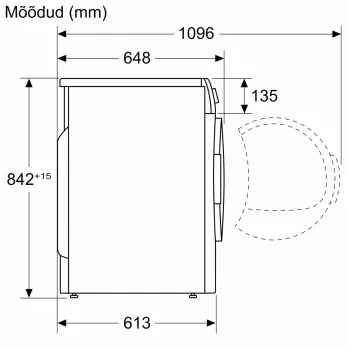 Bosch WQH245B9SN Siltumsūkņa Veļas Žāvētājs, 9 kg, A+++, Balts