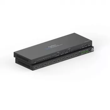 PureLink 2x8 HDMI 2.1 Splitter - 48Gbps with Scaler and Audio De-Embedding