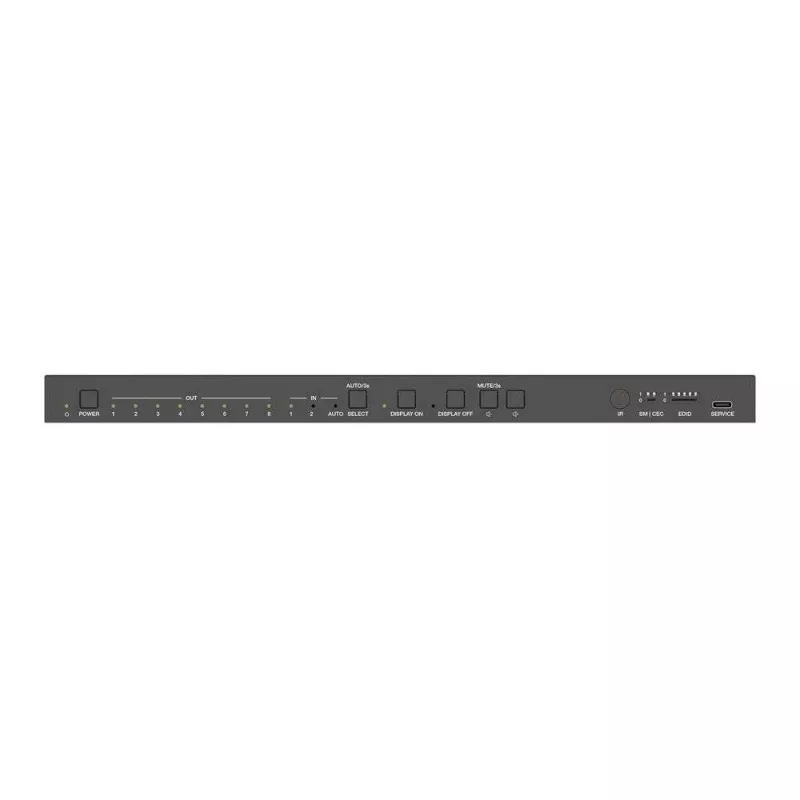 PureLink 2x8 HDMI 2.1 Splitter - 48Gbps with Scaler and Audio De-Embedding