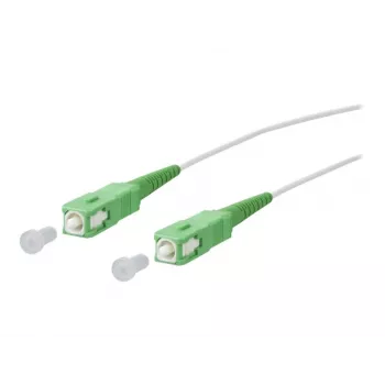METZ CONNECT OpDAT optiskās šķiedras savienojuma kabelis SC APC/SC APC OS2, 3 m, balts