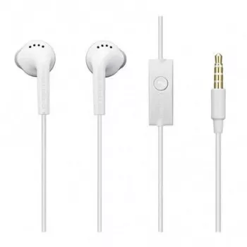 Samsung EHS61ASFWE Universal Original Stereo 3.5mm Headset ar Kabeli 1.2m Mikrofons Balts (OEM)