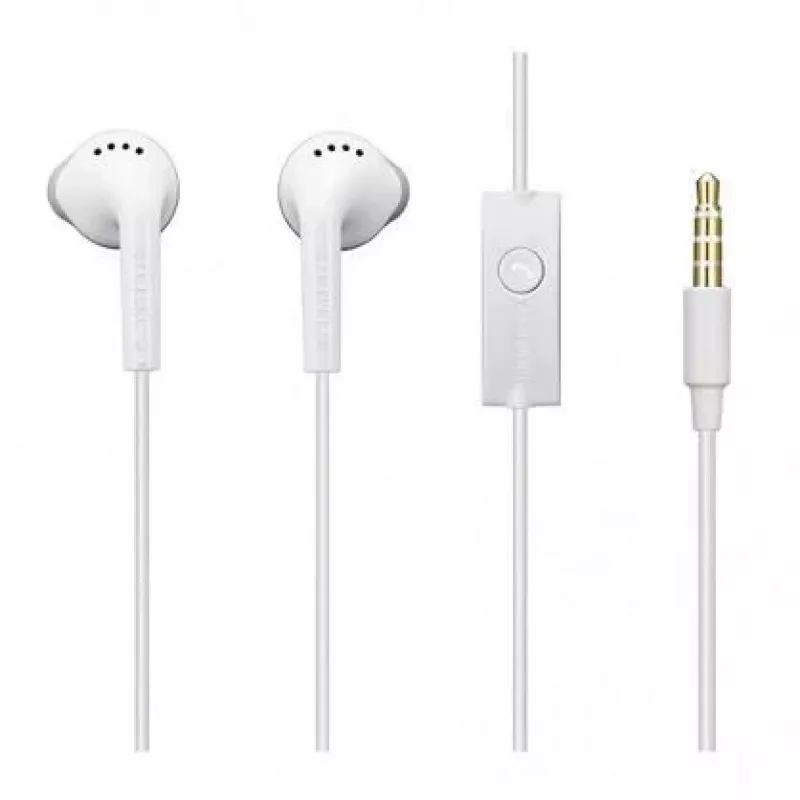 Samsung EHS61ASFWE Universal Original Stereo 3.5mm Headset ar Kabeli 1.2m Mikrofons Balts (OEM)