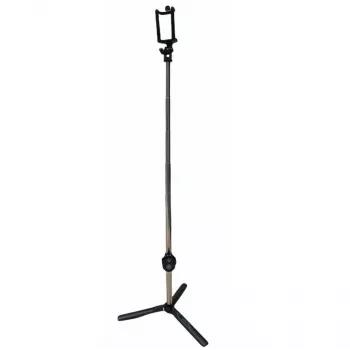 CP K060T 2in1 pašbildes nūja un galda statīvs ar bezvadu slēdzi, 60 cm, melns