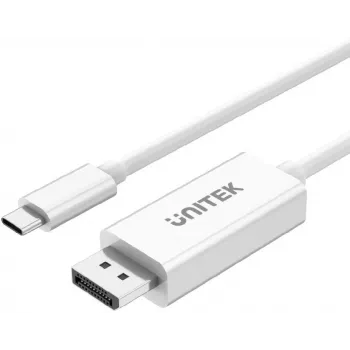 UNITEK USB-C 3.1 uz DisplayPort kabelis 1.8m - 4K@60Hz - Melns