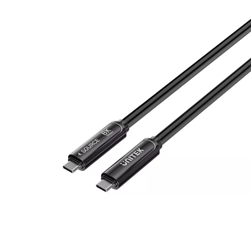UNITEK USB-C Active Optical Cable 15m - 10Gbps, PD60W, 8K@30Hz, Black