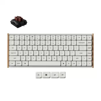 Keychron K3U-Q3Z 75% Milk POM Brown Switch 8K Mechanical Keyboard