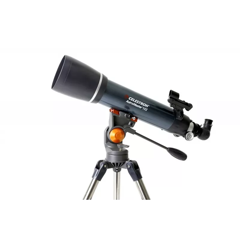 Celestron AstroMaster 102AZ Refraktora teleskops 102mm apertūra 660mm fokusa attālums Melns