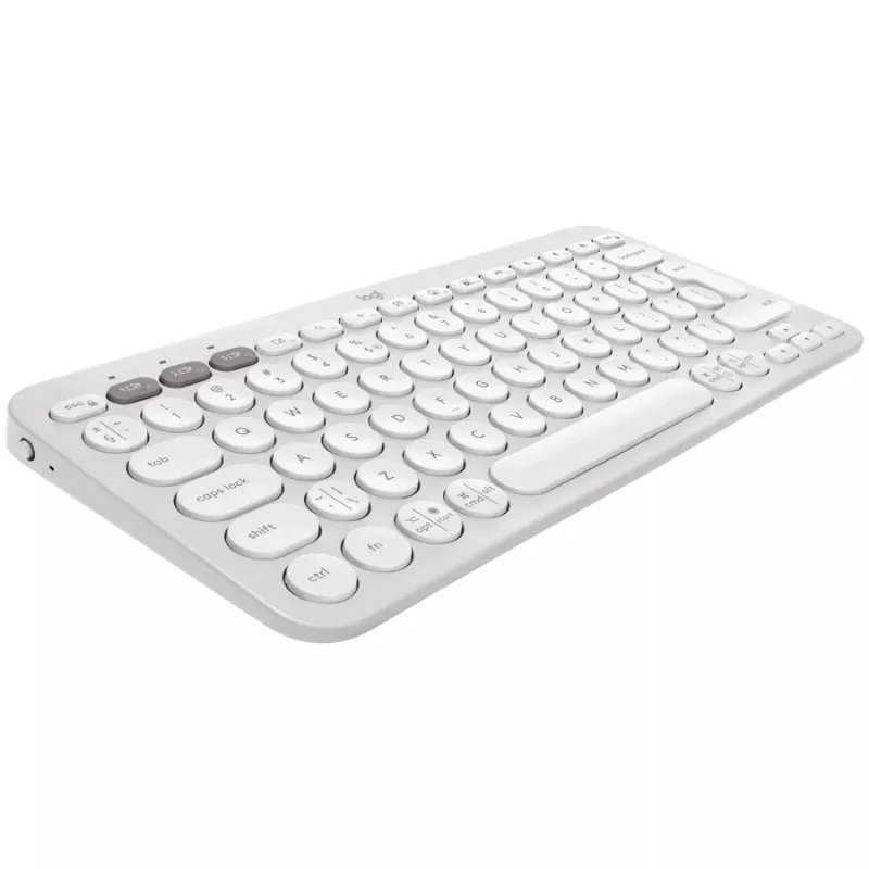 Logitech Pebble Keys 2 K380s bezvadu tastatūra, Tonal White