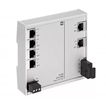 HARTING Ha-VIS eCon 2061GBT-AF Nenospriegots Gigabīta Slēdzis, 6 Porti, DIN Sliede