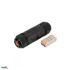 BEMKO IP68 3-Pole Cable Connector, Quick Connect, Black