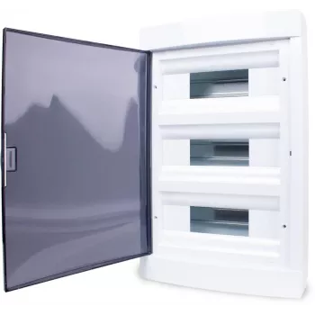 Virsmas montāžas sadales panelis 36 moduļi (3x12M) Adelid RM-NT-36T