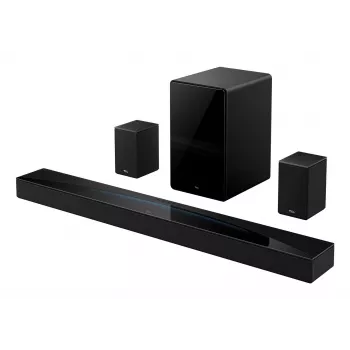 TCL Q85H PRO 5.1.2 kanālu skaņas josla ar bezvadu zemfrekvences skaļruni, 660W, Dolby Atmos, DTS:X, Bluetooth 5.3, Wi-Fi, HDMI 2.1 eARC, AI Sonic Adaptation