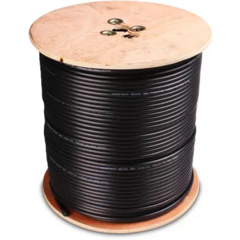 CONOTECH NS-752 Coaxial Cable NS100 TRI Gel-Filled Black - Spool 300m