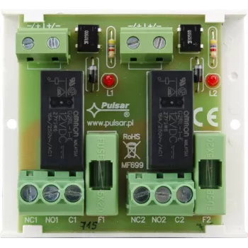 PULSAR AWZ625 4-Kanālu Releju Modulis SPDT 12V DC DIN Sliežu