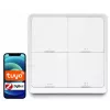 LUXURY-GOODS SC04 ZigBee TUYA Smart Scene Switch – 4 pogas, 12 ainas, balts