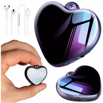 LUXURY-GOODS Mini Spy Voice Recorder 8GB Small Detection Pendant Keychain Hanger HQ