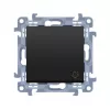 KONTAKT SIMON 10 Module Matte Black Bell Push-Button Self-Clamping 10AX 250V