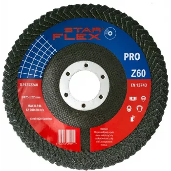 PSG Star Flex Flap Disc 125x22.23mm P60 Zirconia Alumina for Angle Grinder