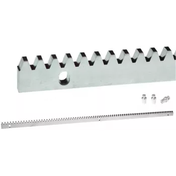 PSG Premium Gear Rack 60.051 Slīdošajiem Vārtiem - 8 mm Pamatplāksne, M4 Modulis, 1 Metrs, Cinkots Tērauds