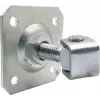 PSG Adjustable Weld-on Hinge 61.019.01 ar Montāžas Plāksni 100x100x4mm - M20 Vītne (Cinkota Acs)