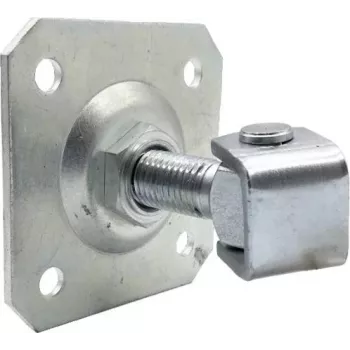 PSG Adjustable Weld-on Hinge 61.019.01 ar Montāžas Plāksni 100x100x4mm - M20 Vītne (Cinkota Acs)