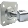PSG Adjustable Weld-on Hinge 61.019.01 ar Montāžas Plāksni 100x100x4mm - M20 Vītne (Cinkota Acs)