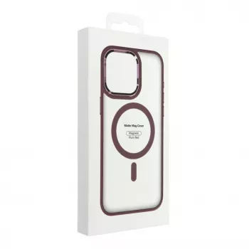 OEM Case for iPhone 17 Pro Max Matte Mag Cover Compatible with MagSafe Red