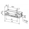 BIRA HARTTE XS12UP Electric Strike Lock 12V AC/DC ar iekšējo atmiņu, XS Series (R5)