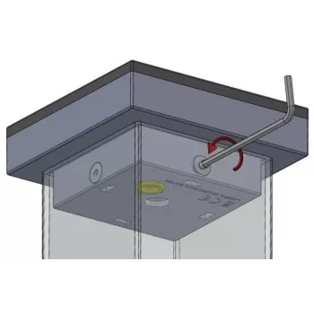 LED brīdinājuma gaisma Proxima SŁUPKOWA Dzintara 12-230V AC/DC IP54