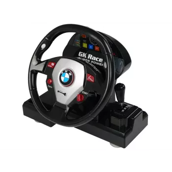LEAN TOYS Ar vadāma BMW M3 Balta 2.4G Stūres Ratiņš 1:18 Skaņa Gaismas