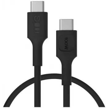 Green Cell PowerStream USB-C to USB-C kabelis 100W 1.2m Melns