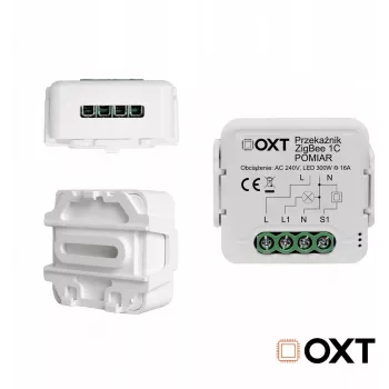 OXT T260P 1-Kanāla 16A Viedais Releja Modulis ar Jaudas Uzraudzību, ZigBee 3.0, Tuya Saderīgs